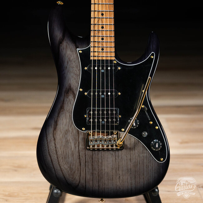 Ibanez AZ2204AG Prestige HSS Guitar w/Case - Transparent Gray Burst