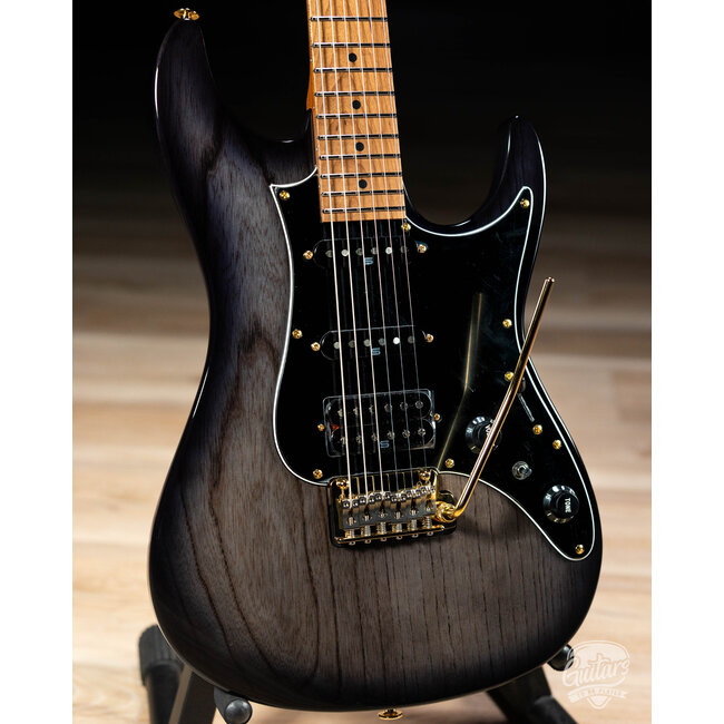 Ibanez AZ Prestige 6str Electric Guitar w/Case - Transparent Gray Burst