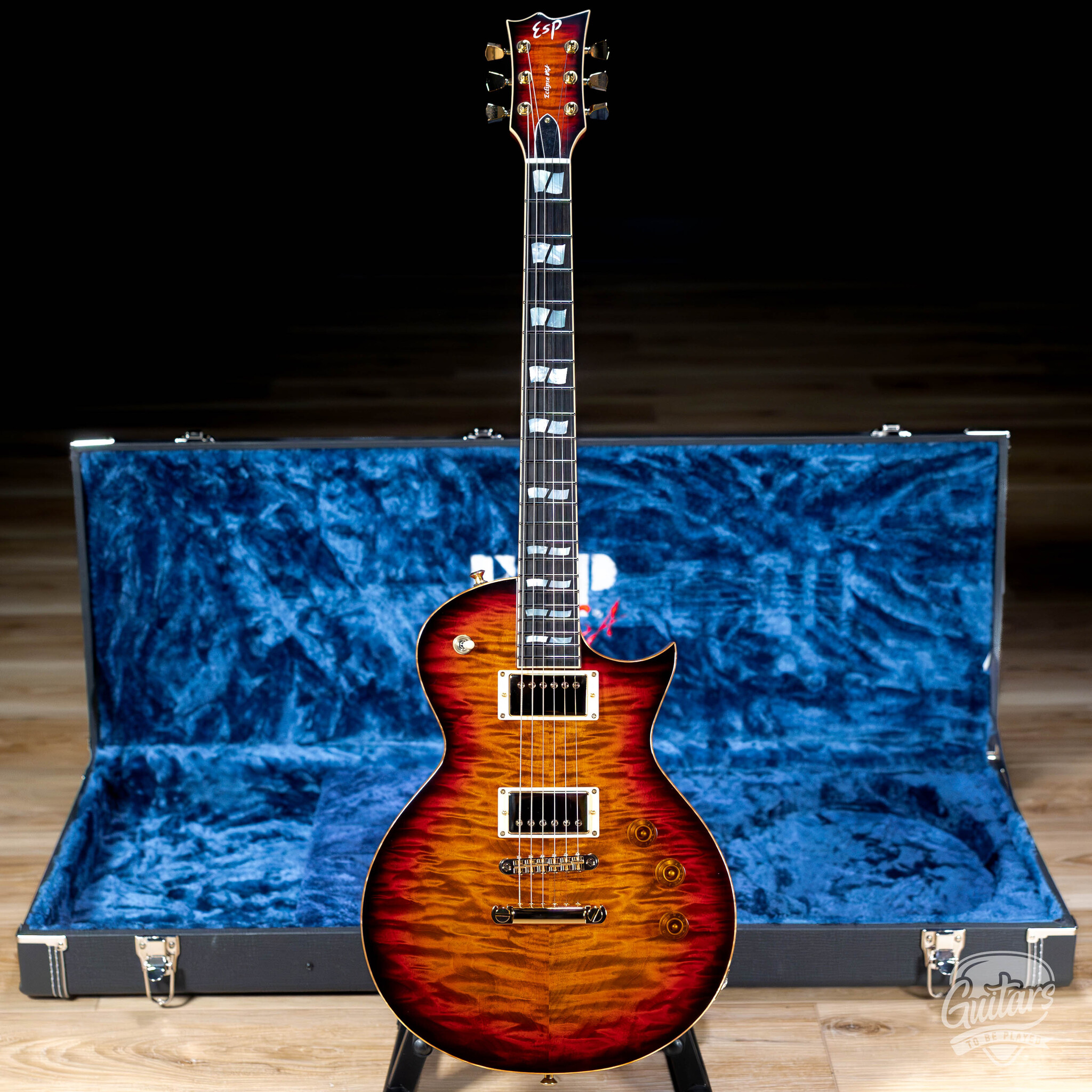 ESP USA Eclipse Full Thickness w/ Seymour Duncans – Tiger Eye