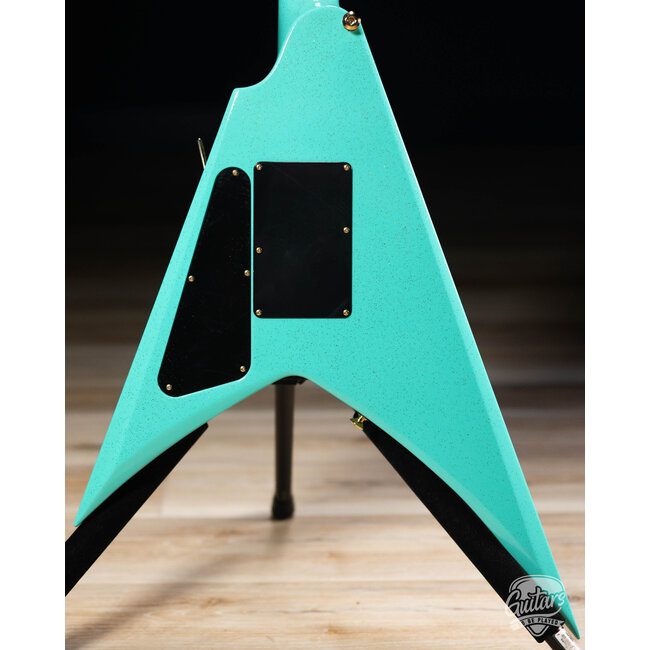 ESP USA V-II NTB FR Floyd Rose Seymour Duncan Guitar – Midori Gold