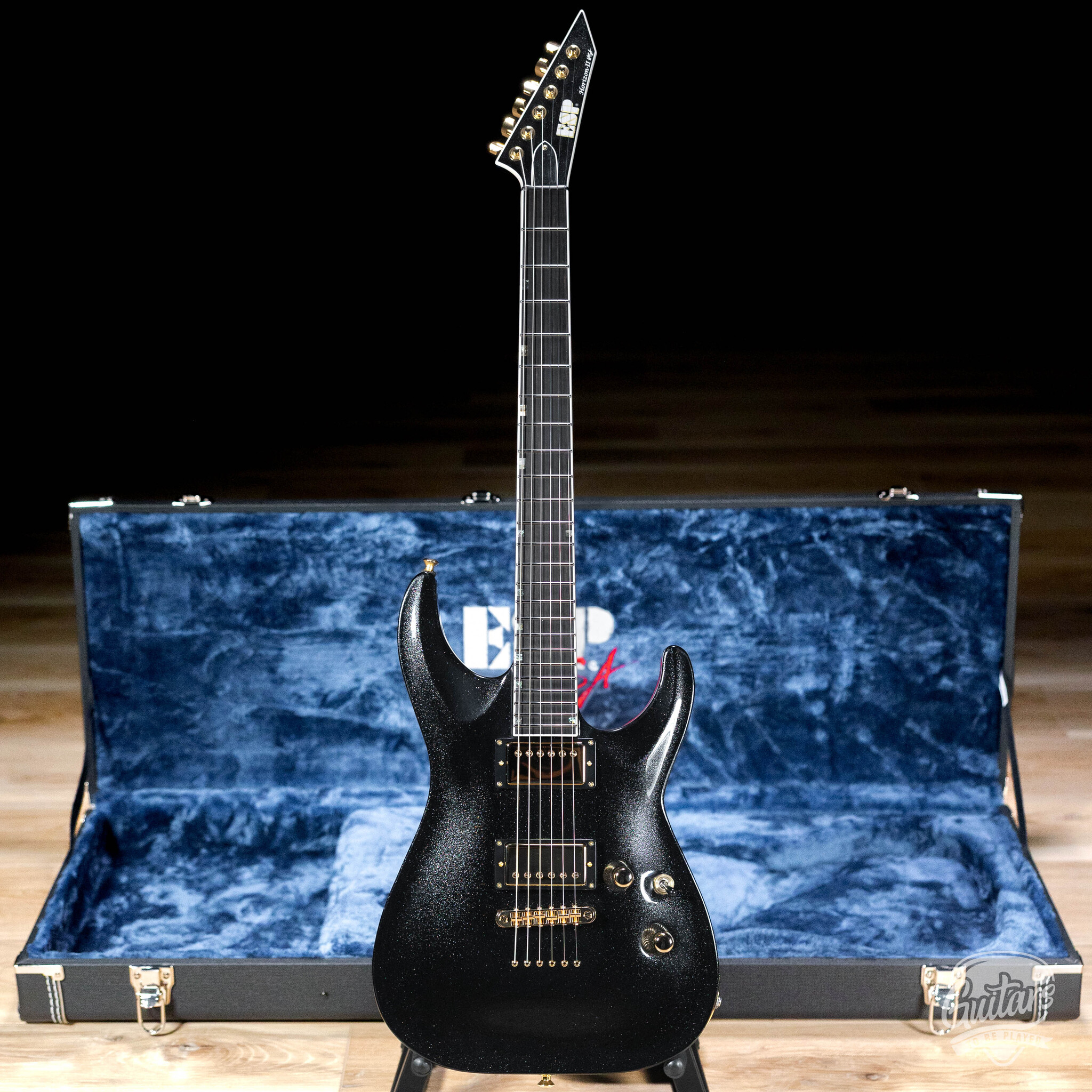 ESP USA Horizon II Seymour Duncan Guitar w/ Case –Sapphire Black