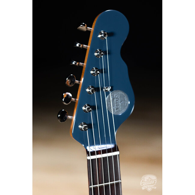 Veritas Portlander Bigsby w/ BearCats, Roasted Maple & RW Neck – Land Rover Blue