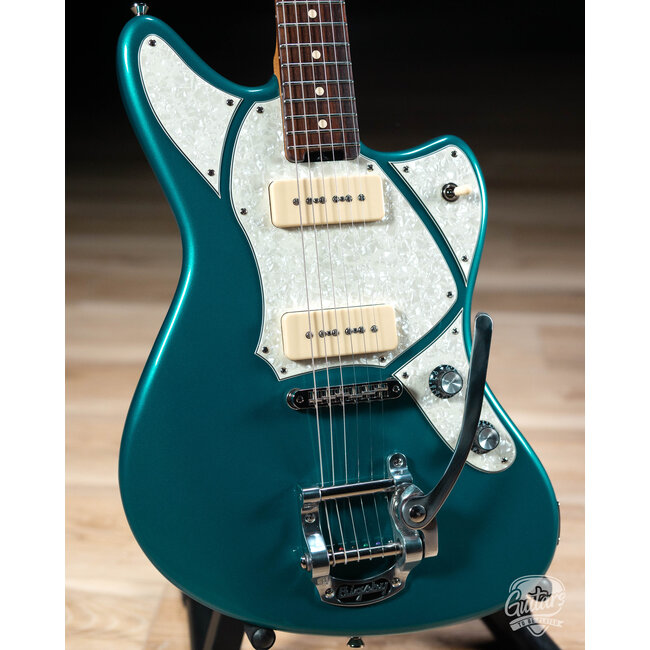 Veritas Riverton Bigsby Guitar w/ PoleCats P-90s & RW Fretboard – Ocean Turquoise
