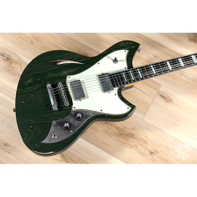 Novo Custom Miris H2 Semi-Hollow w/ Fralin Pure PAF's & Ebony – Cadillac Green