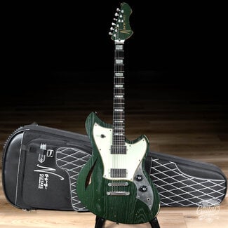 Novo Novo Custom Miris H2 w/ Fralin Pure PAF's, Ebony & 24.75" Scale – Cadillac Green