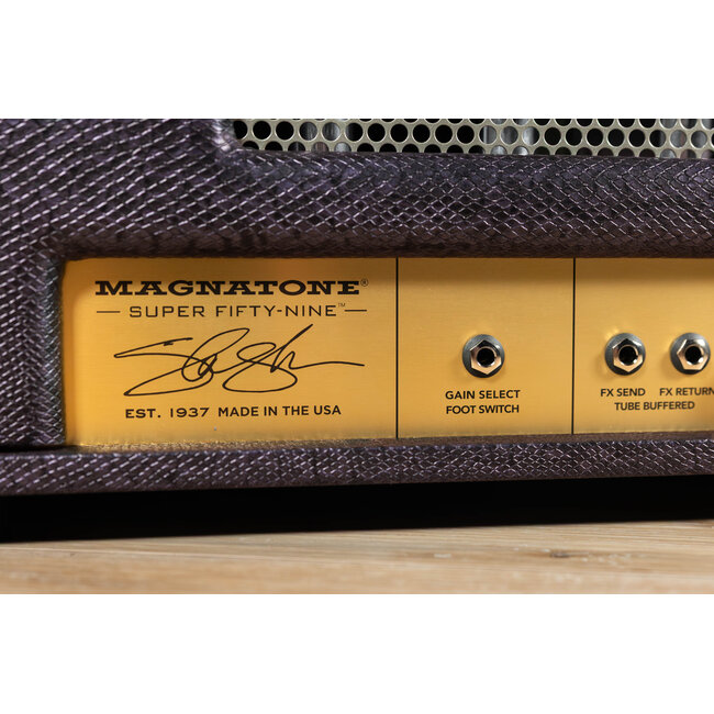 Magnatone Super Fifty-Nine M-80 45-Watt Tube Amp Head – Slash Purple Python
