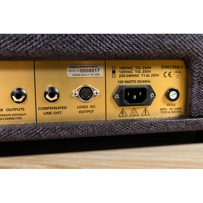 Magnatone Super Fifty-Nine M-80 45-Watt Tube Amp Head – Slash Purple Python