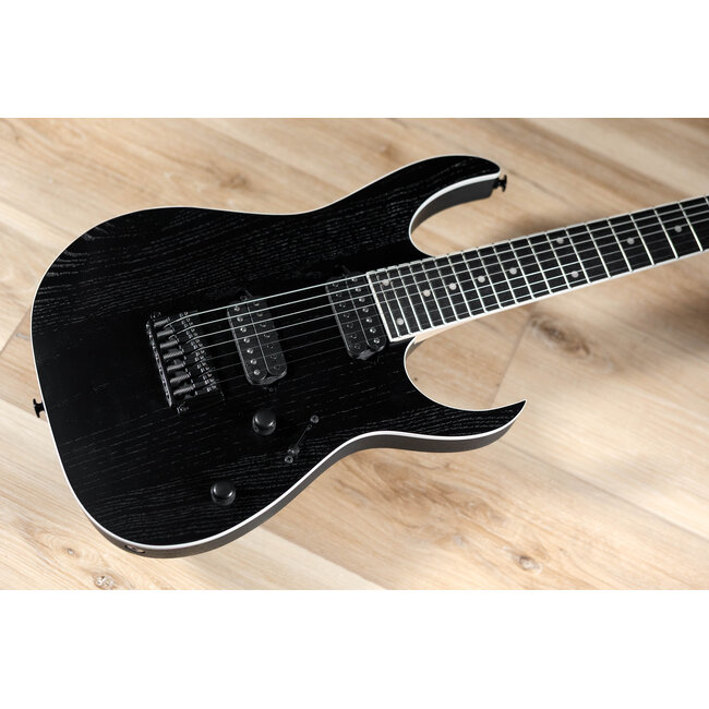 Ibanez RGR762AHBF Prestige 7-String Guitar w/ Case – Weathered Black