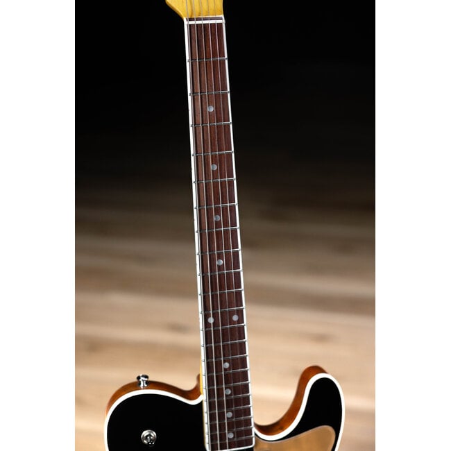 Elliott Raven Standard Spruce Top Semi-Hollow Guitar – Ruby Red Slipper