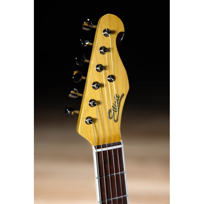 Elliott Raven Standard Spruce Top Semi-Hollow Guitar – Ruby Red Slipper