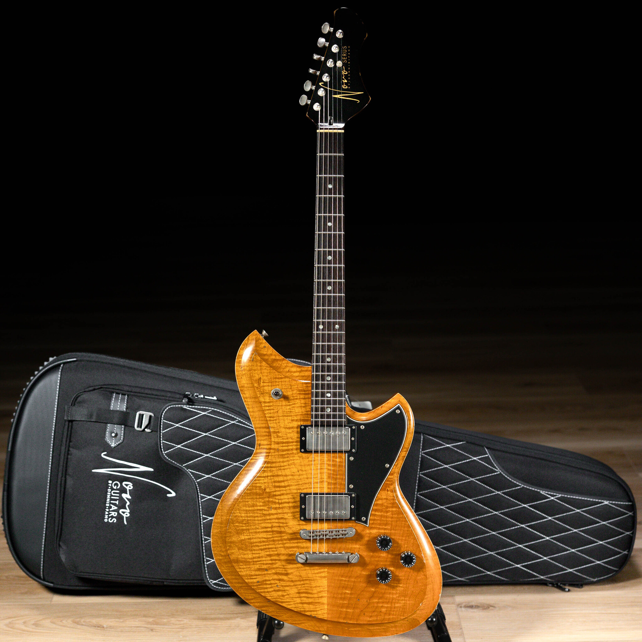 Novo Dealer Limited Chambered Serus H2 Guitar – Amber - Guitars To
