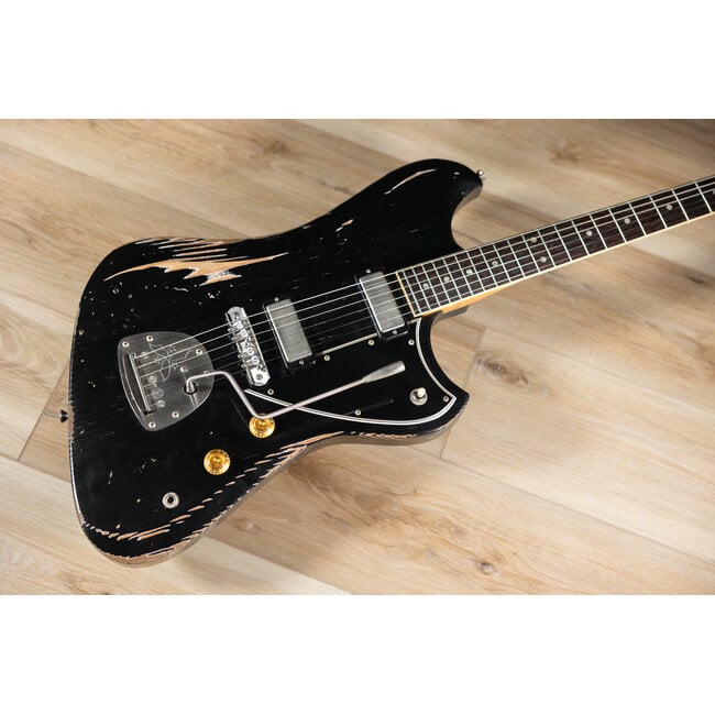 Novo Custom Voltur J w/ Lollar Firebirds – Bull Black