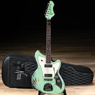 Novo Novo Dealer Limited Nucleus Serus J Guitar – Surf Green over ‘64 3-Tone Burst