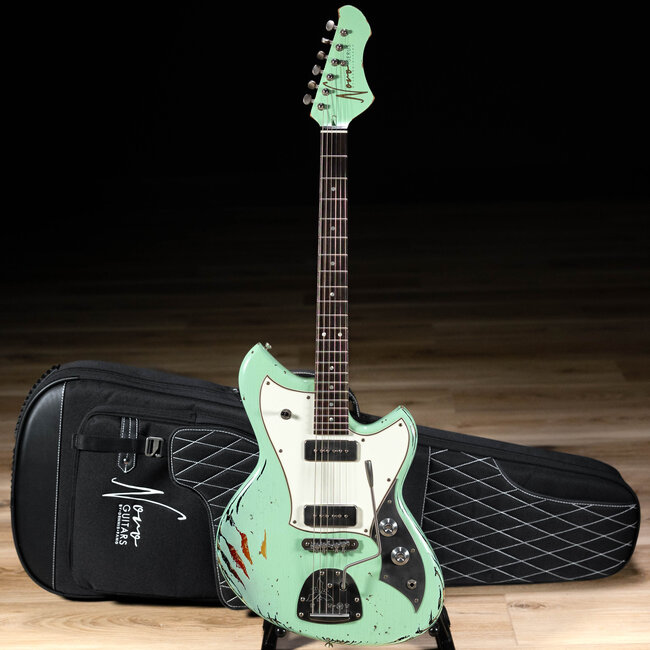 Novo Dealer Limited Nucleus Serus J Guitar – Surf Green over ‘64 3-Tone Burst