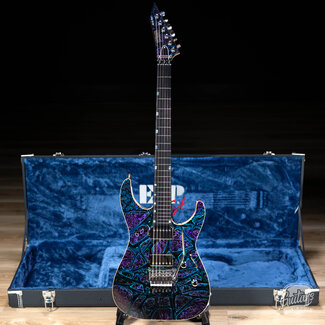 ESP Guitars ESP USA M-II NTB Neck Thru Floyd Rose w/ Seymour Duncans –Ghost Flame