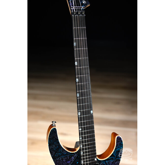 ESP USA M-II NTB Neck Thru Floyd Rose w/ Seymour Duncans –Ghost Flame