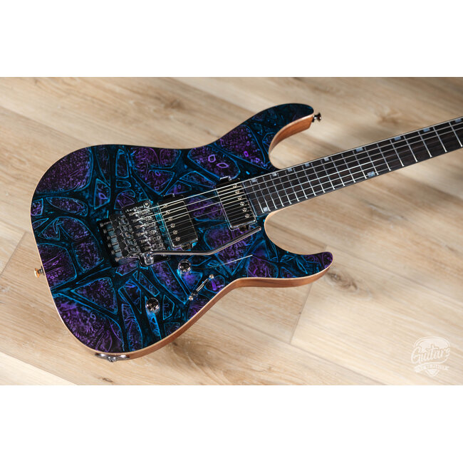ESP USA M-II NTB Neck Thru Floyd Rose w/ Seymour Duncans –Ghost Flame