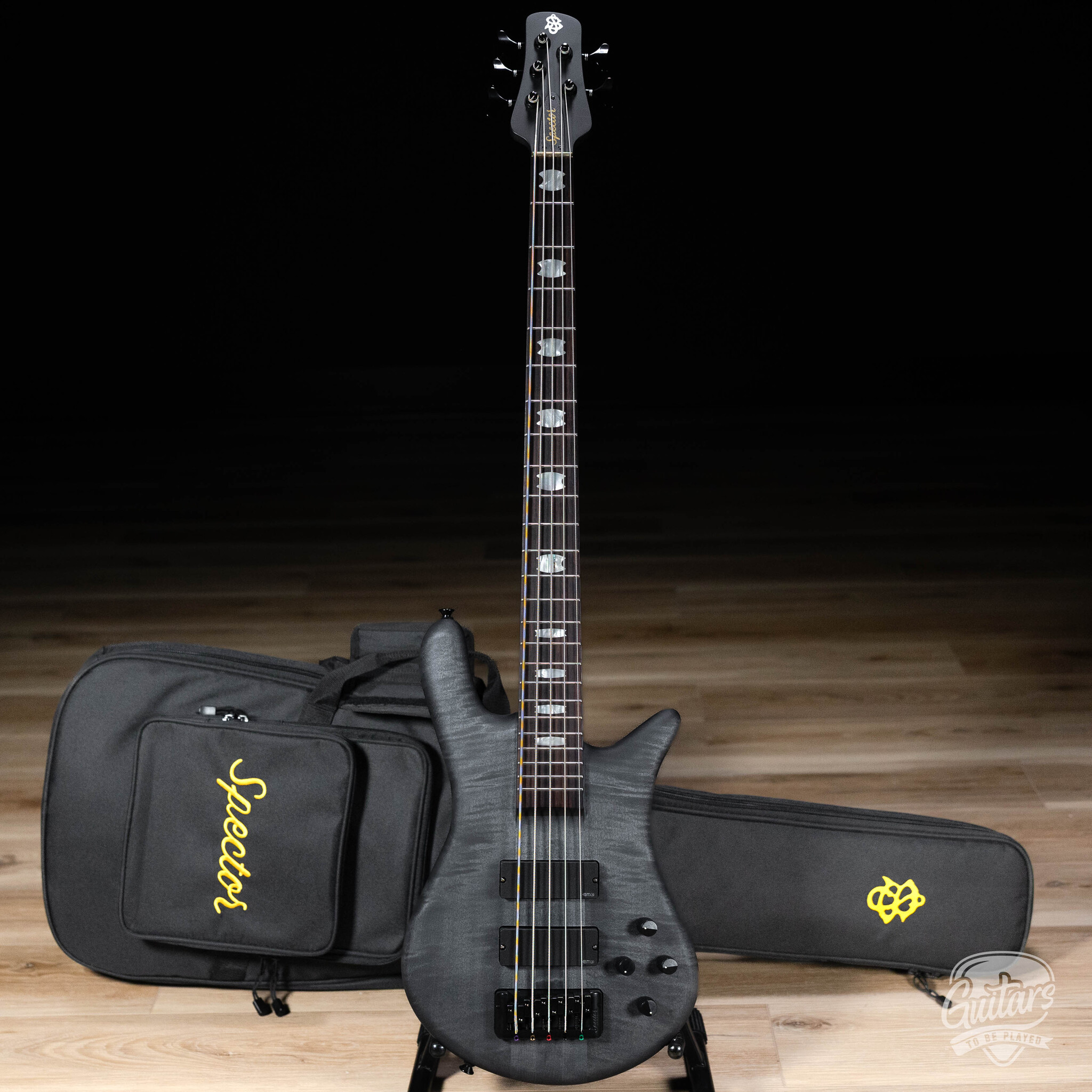 ベース Spector Legend5ClassicPlus Trans Black Spector Legend 5 Classic Bass Guitar - Trans Black Stain Matte
