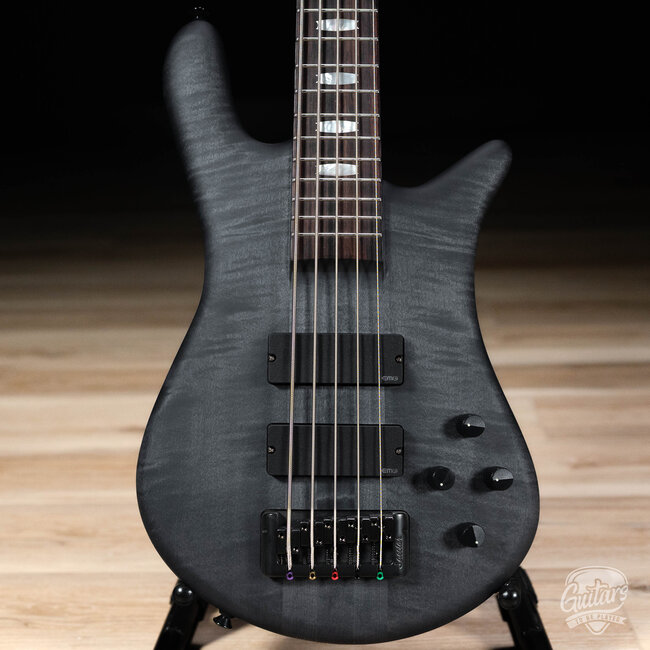 Spector Euro 5 LX Neck-Thru 5-String EMG Bass – Trans Black Stain Matte