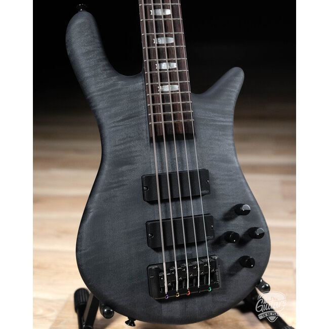 Spector Euro 5 LX Neck-Thru 5-String EMG Bass – Trans Black Stain Matte