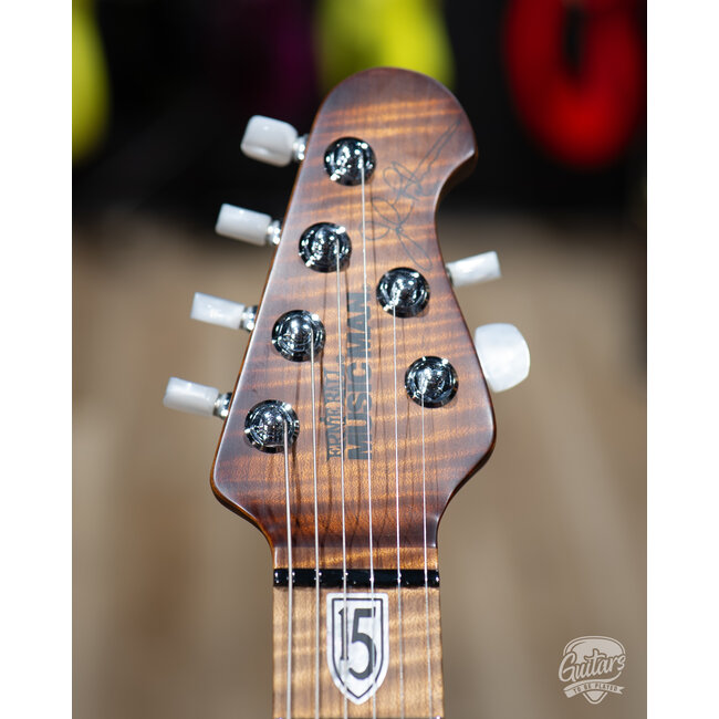 2023 Ernie Ball Music Man JP15 6 John Petrucci Signature w/ Case – Sahara Burst