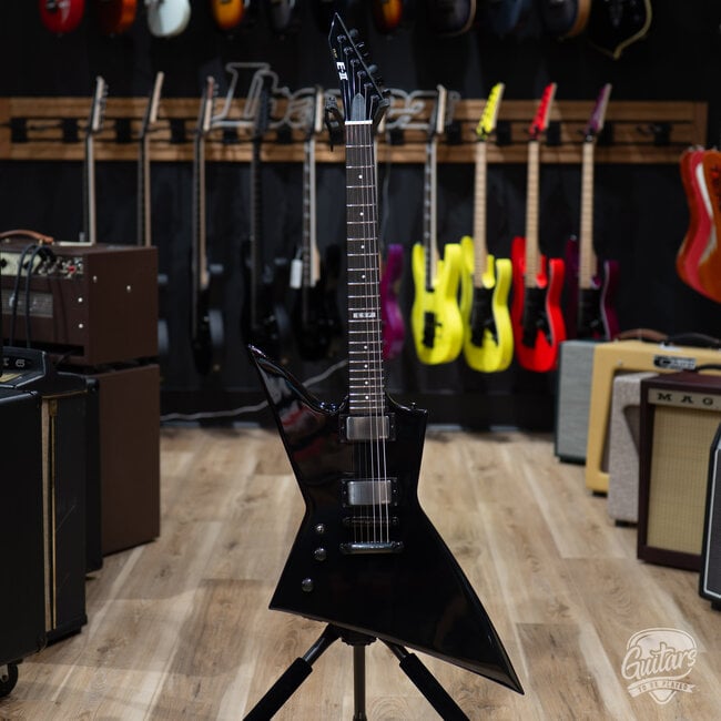 ESP E-II EX NT Left-Handed EMG Electric Guitar w/ Case – Black (B-stock)