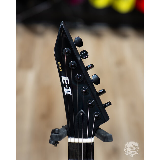 ESP E-II EX NT Left-Handed EMG Electric Guitar w/ Case – Black (B-stock)
