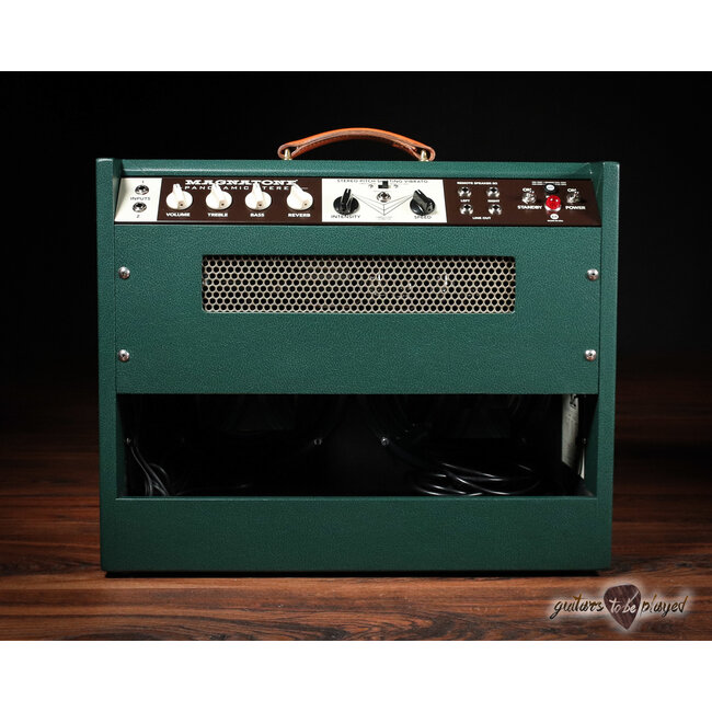 Magnatone Panoramic Stereo 12+12W Vibrato 2x10” Combo Amp – Dark Green