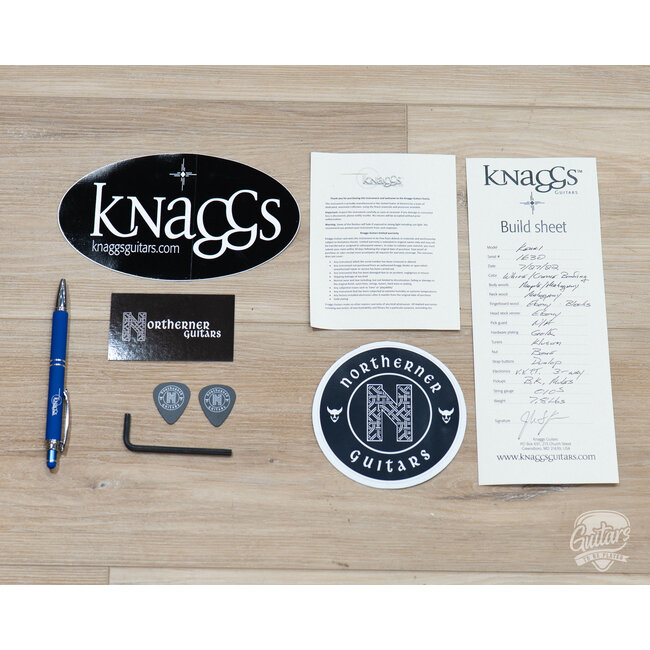 2022 Knaggs Kenai Ebony Fretboard Guitar w/ Case – White