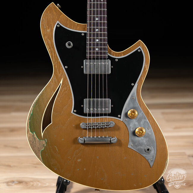 Novo Custom Miris H2 Semi-Hollow 24.75" Scale w/ Fralin Pure PAF's – Gold Top