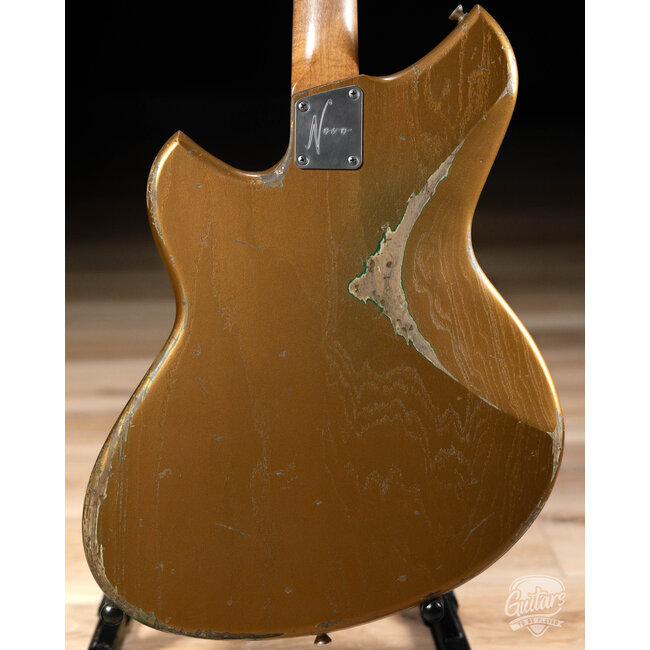 Novo Custom Miris H2 Semi-Hollow 24.75" Scale w/ Fralin Pure PAF's – Gold Top