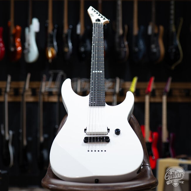 ESP E-II M-I NT Neck Thru Fishman Guitar w/ Case – Snow White (B-stock)