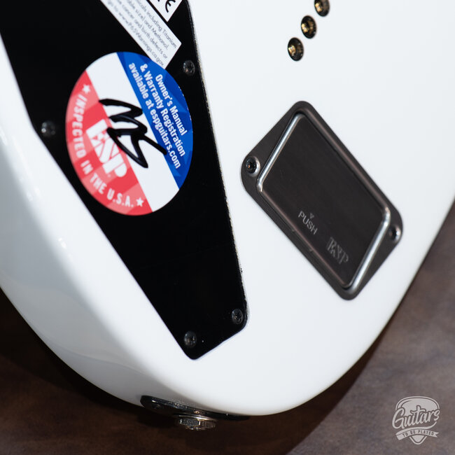 ESP E-II M-I NT Neck Thru Fishman Guitar w/ Case – Snow White (B-stock)