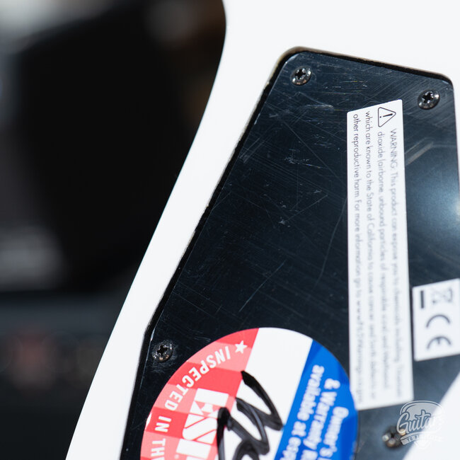 ESP E-II M-I NT Neck Thru Fishman Guitar w/ Case – Snow White (B-stock)