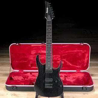 Ibanez Guitars Ibanez RGR762AHBF Prestige 7-String Guitar w/ Case – Weathered Black