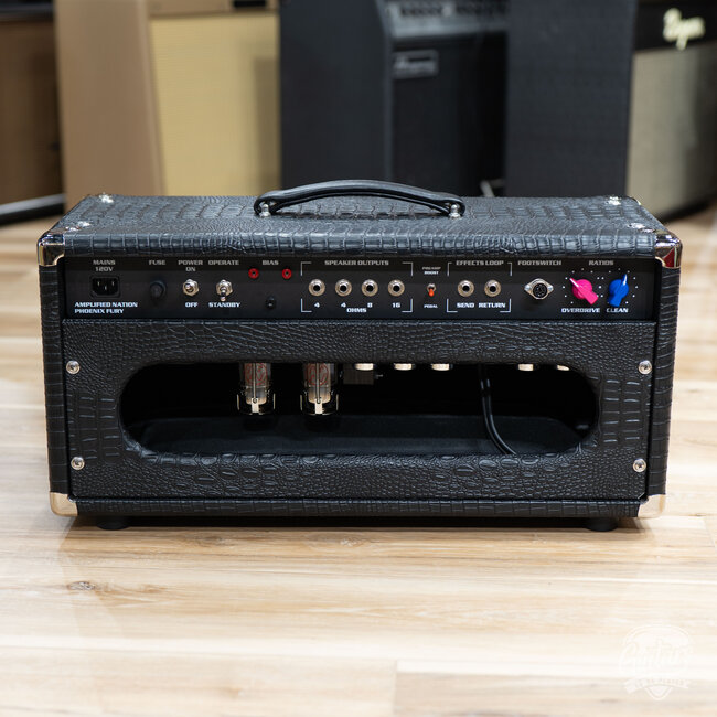 Amplified Nation Phoenix Fury 50W Head – Black Croc w/ Large Check Grill