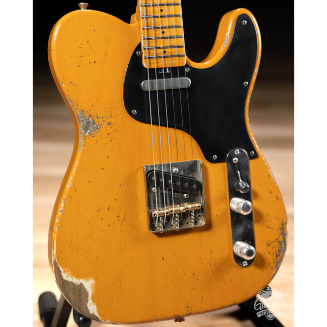 Shabat Lion Standard 1pc Swamp Ash & Maple w/ Lollar Vintage T’s – Butterscotch