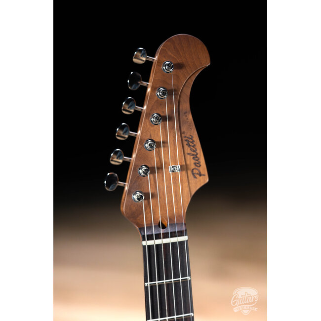 Paoletti Alfa Loft P-90/SS Maple Neck “Stratospheric” S-Style – Gold-Black