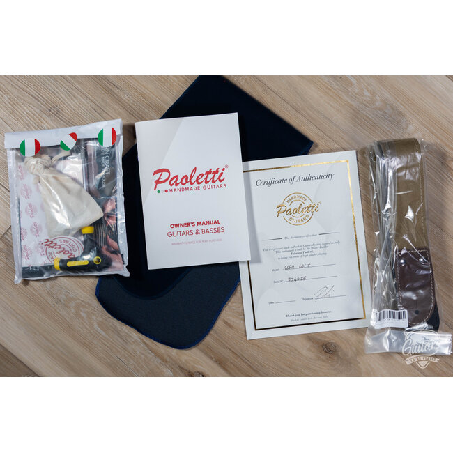 Paoletti Alfa Loft SSS Maple Neck “Stratospheric” S-Style – Heavy White