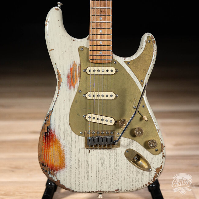 Paoletti Alfa Loft SSS Maple Neck “Stratospheric” S-Style – Heavy White