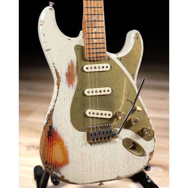 Paoletti Alfa Loft SSS Maple Neck “Stratospheric” S-Style – Heavy White