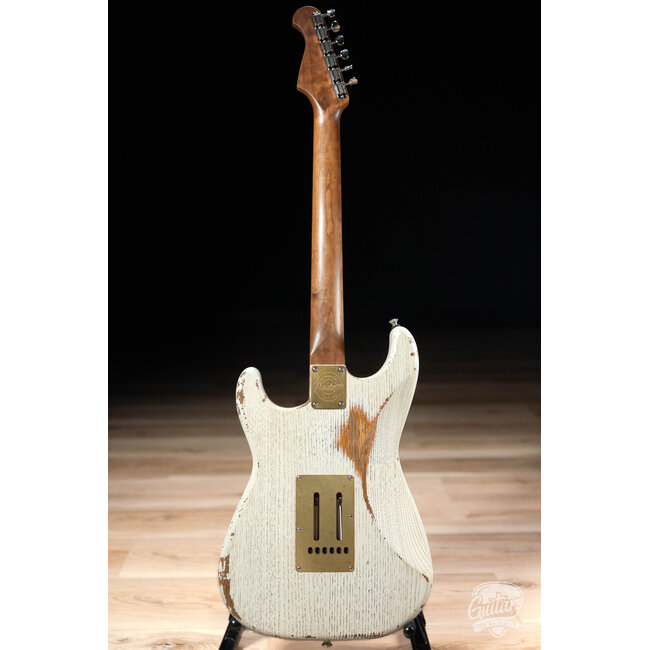 Paoletti Alfa Loft SSS Maple Neck “Stratospheric” S-Style – Heavy White