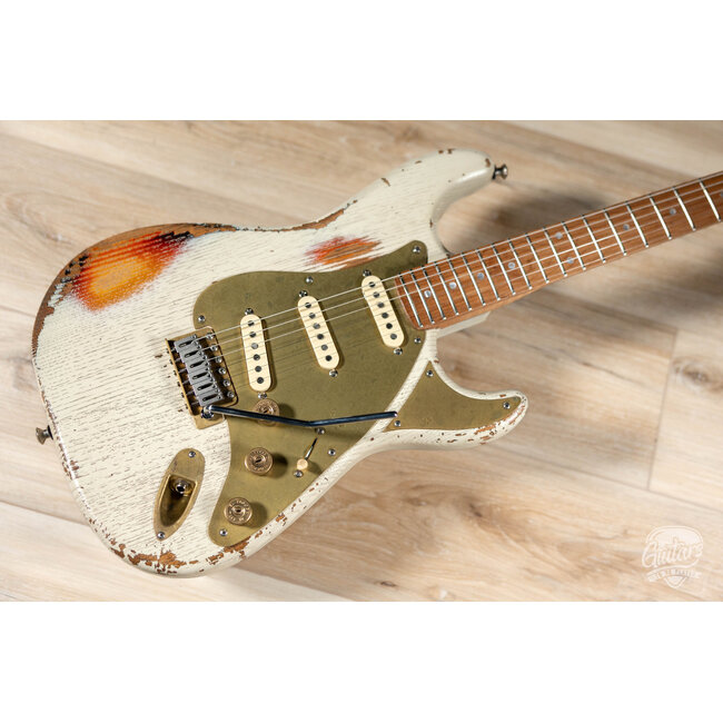 Paoletti Alfa Loft SSS Maple Neck “Stratospheric” S-Style – Heavy White