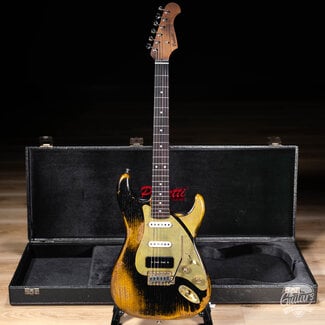 Paoletti Paoletti Alfa Loft P-90/SS Maple Neck “Stratospheric” S-Style – Gold-Black