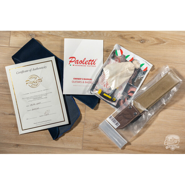 Paoletti Alfa Loft HSS Ebony Fretboard “Stratospheric” S-Style – True Gold