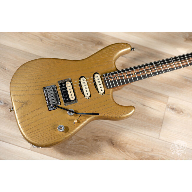 Paoletti Alfa Loft HSS Ebony Fretboard “Stratospheric” S-Style – True Gold