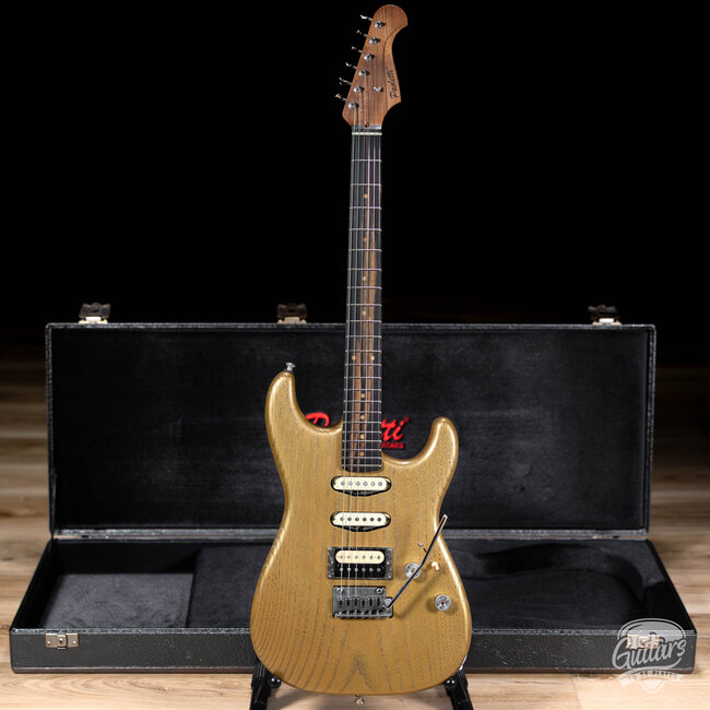 Paoletti Alfa Loft HSS Ebony Fretboard “Stratospheric” S-Style – True Gold