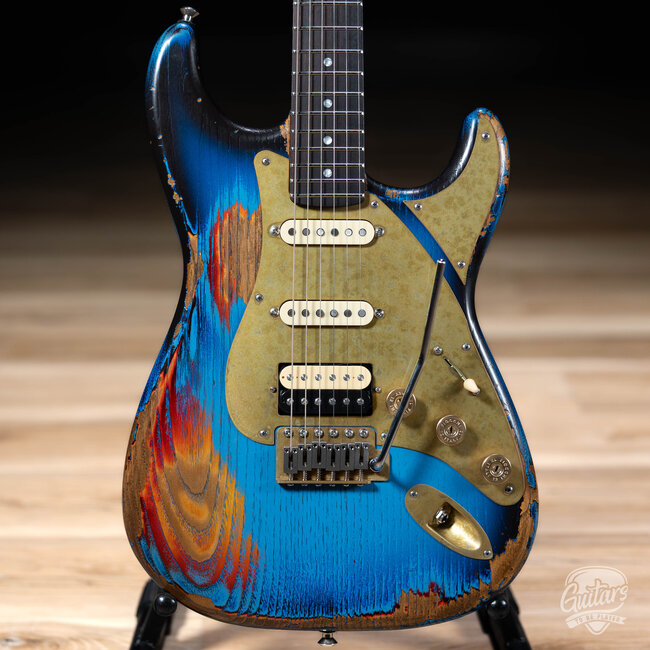 Paoletti Alfa Loft HSS Ebony Fretboard “Stratospheric” S-Style – Heavy Deep Blue