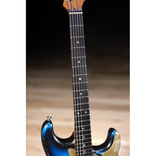 Paoletti Alfa Loft HSS Ebony Fretboard “Stratospheric” S-Style – Heavy Deep Blue