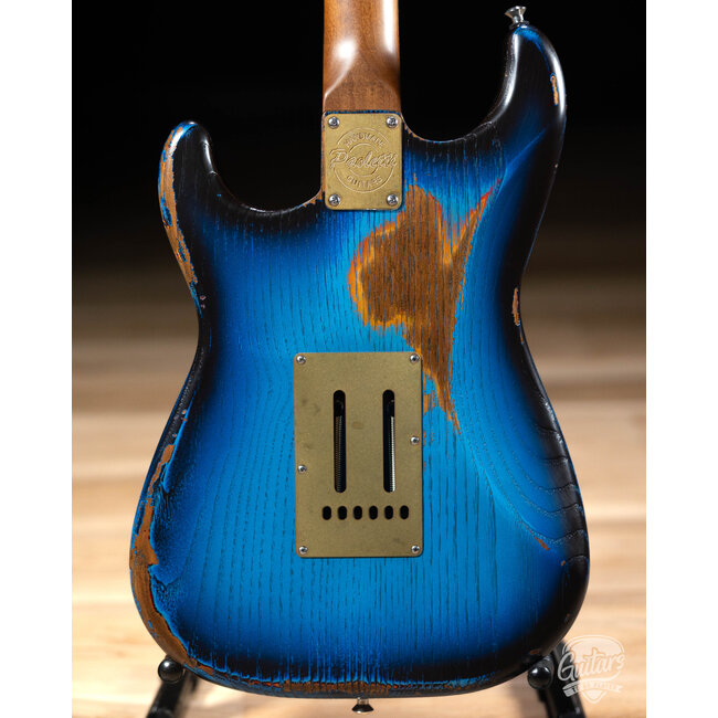 Paoletti Alfa Loft HSS Ebony Fretboard “Stratospheric” S-Style – Heavy Deep Blue